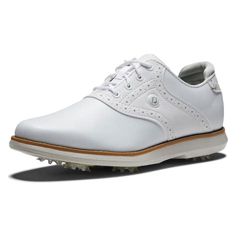 Womens white golf shoes - M 16 / W 17.5. Add to Bag. Favorite. The original Nike Air Max 90 was renowned for its clean lines and timeless style. The Nike Air Max 90 G stays true to the OG icon with a few updates made for golf, like integrated traction and a thin overlay that helps keep out water. Shown: Black/Anthracite/Cool Grey/White. 